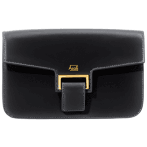 Asali Clasp Clutch in Jet Black