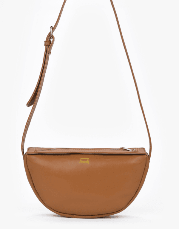 Asali Arc Crossbody in Deep Tan