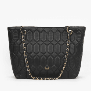 Asali Luxe Tote in Jet Black